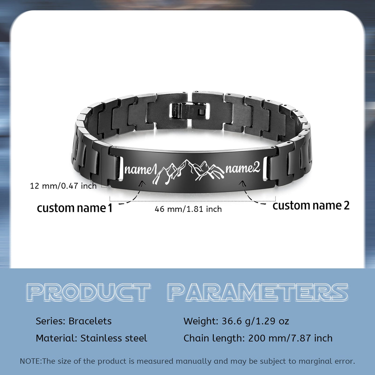 Custom Stainless Steel Men Bracelet