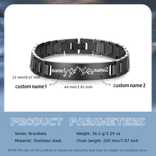 Custom Stainless Steel Men Bracelet
