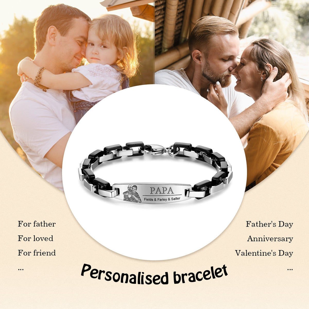 Custom Stainelss Steel Bracelet
