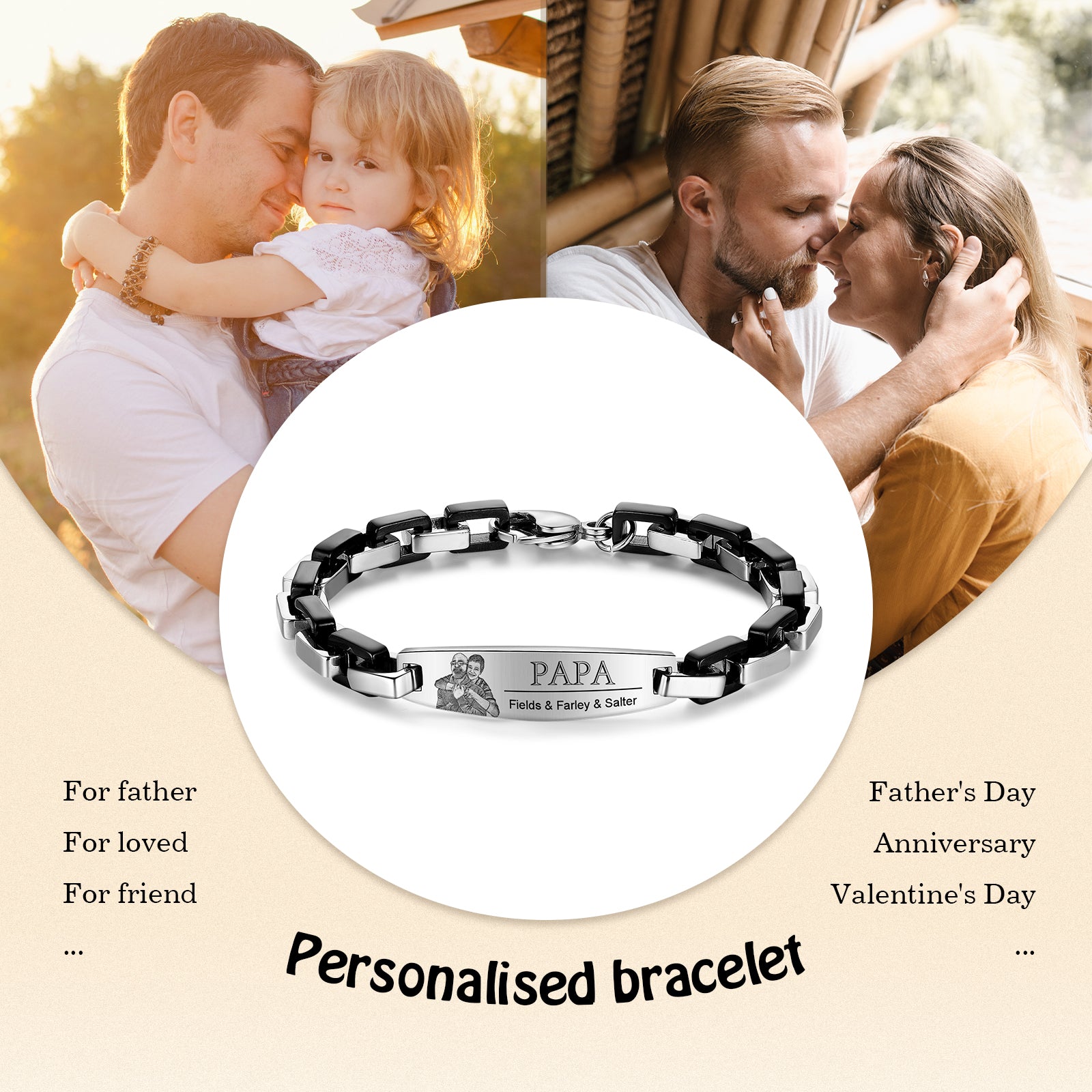 Custom Stainelss Steel Bracelet