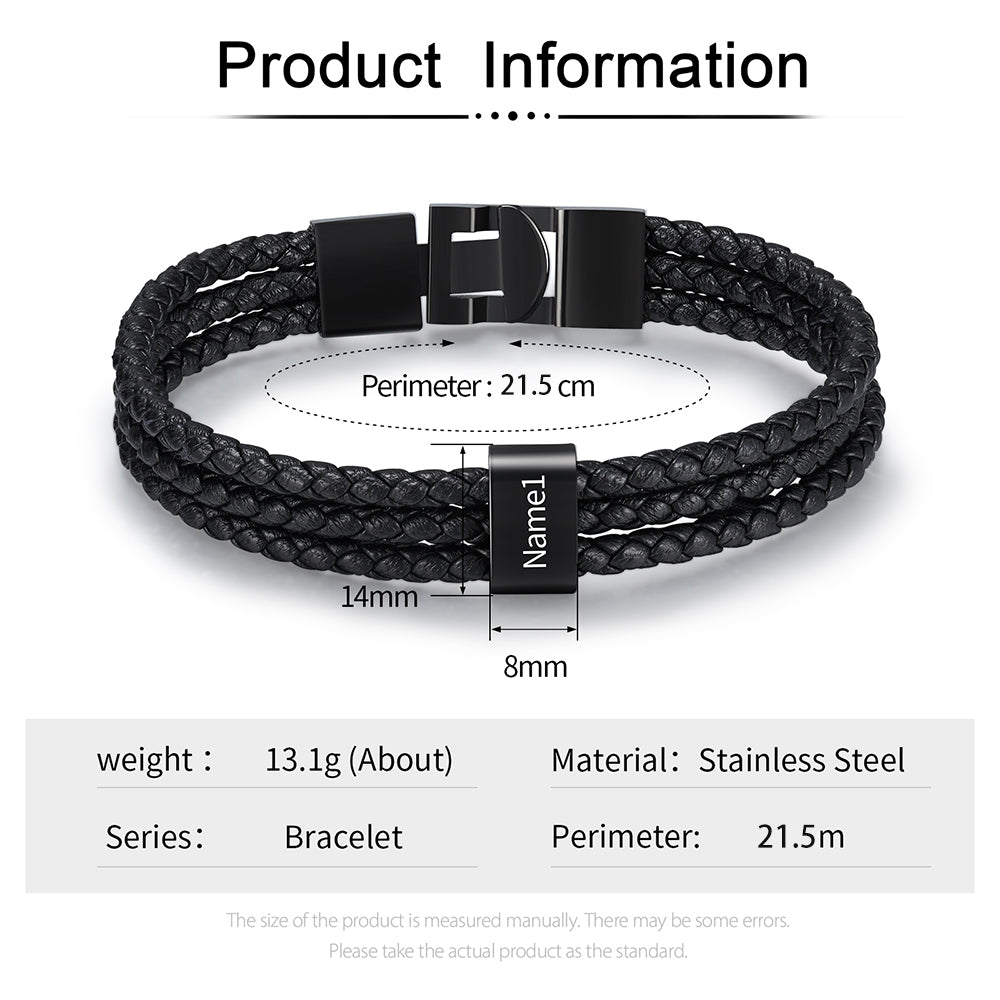 Personalized Stainless Steel Name Bracelet