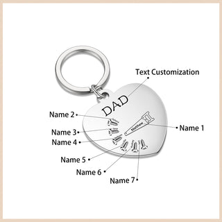 Custom Puzzle Keychain with Heart