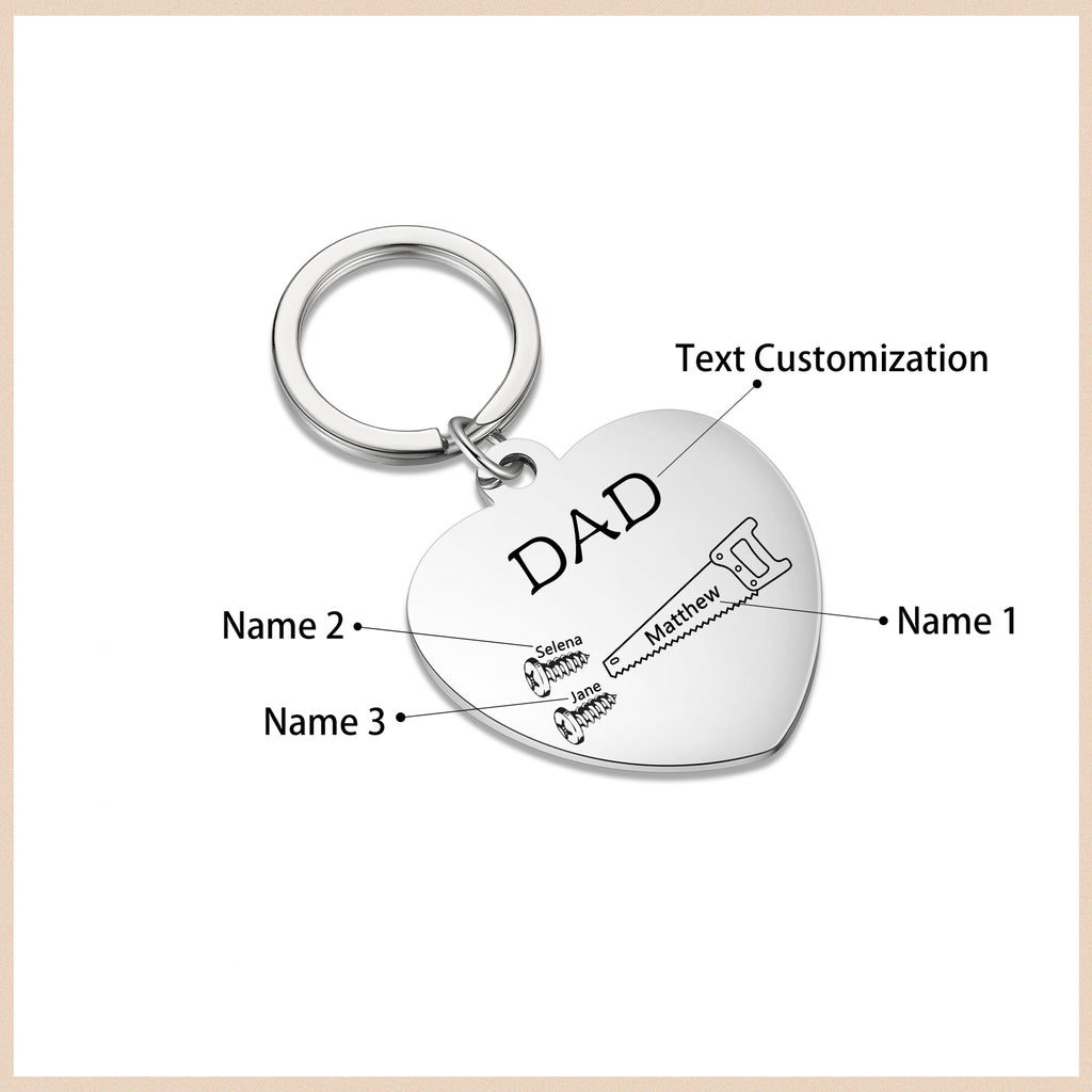 Custom Puzzle Keychain with Heart