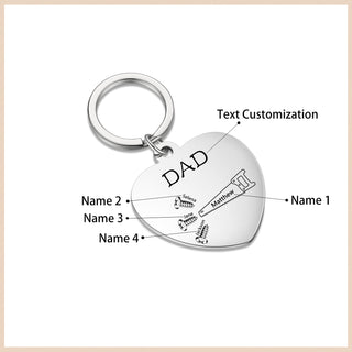 Custom Puzzle Keychain with Heart