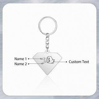 Personalized Diamond Keychain