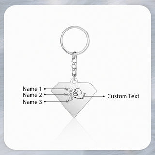 Personalized Diamond Keychain