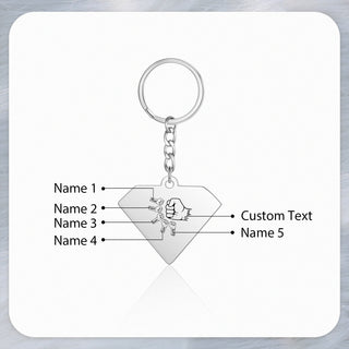 Personalized Diamond Keychain