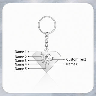 Personalized Diamond Keychain