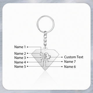 Personalized Diamond Keychain