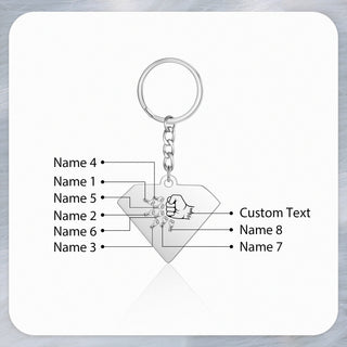 Personalized Diamond Keychain