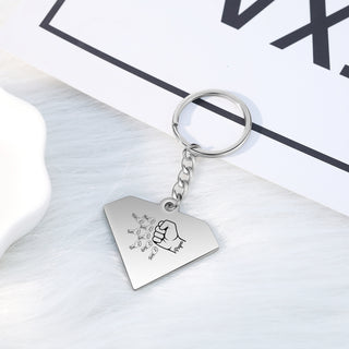Personalized Diamond Keychain