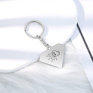 Personalized Diamond Keychain