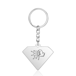 Personalized Diamond Keychain