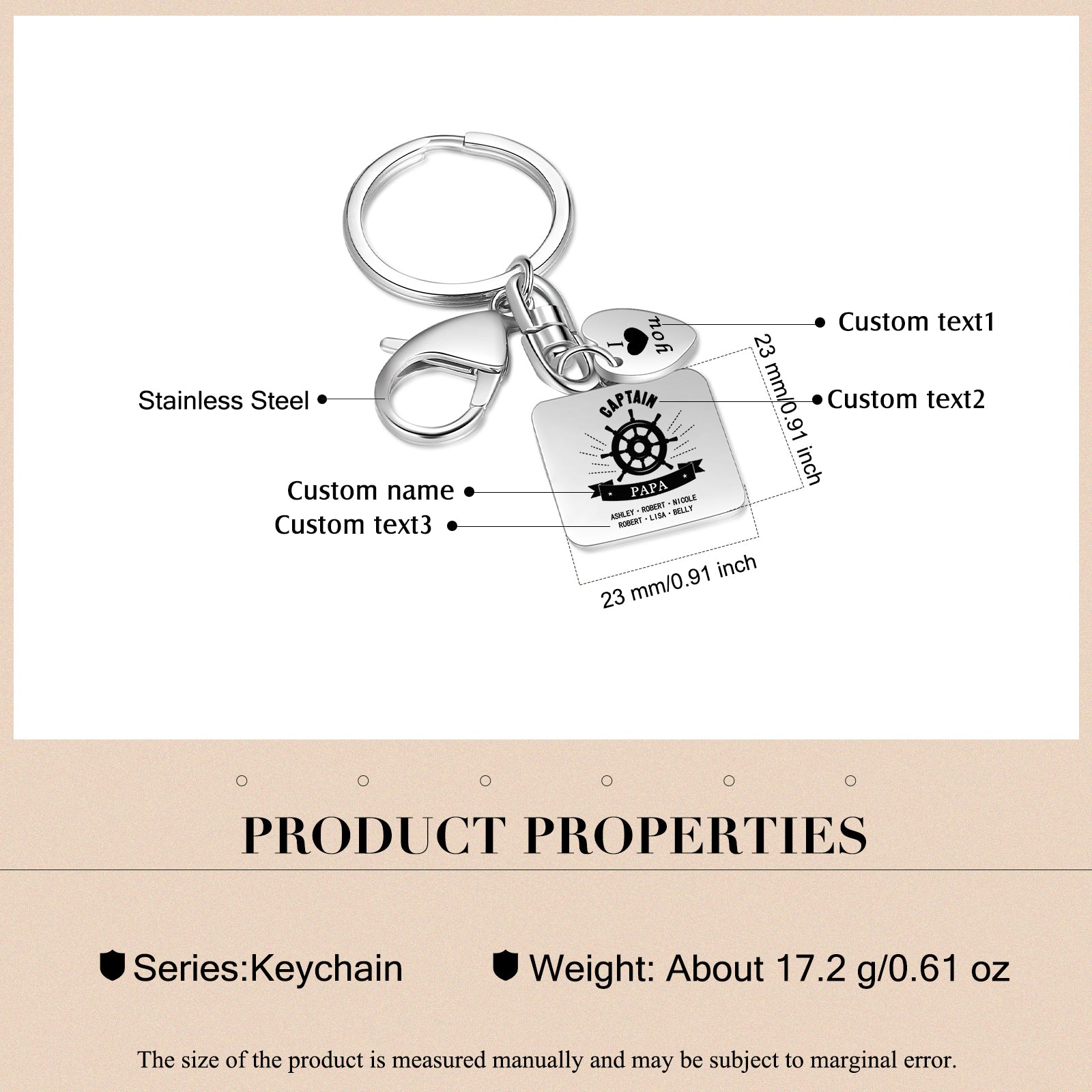 Custom Name Keychain
