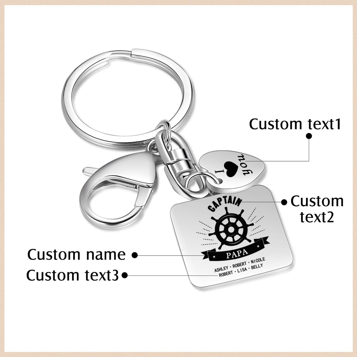 Custom Name Keychain