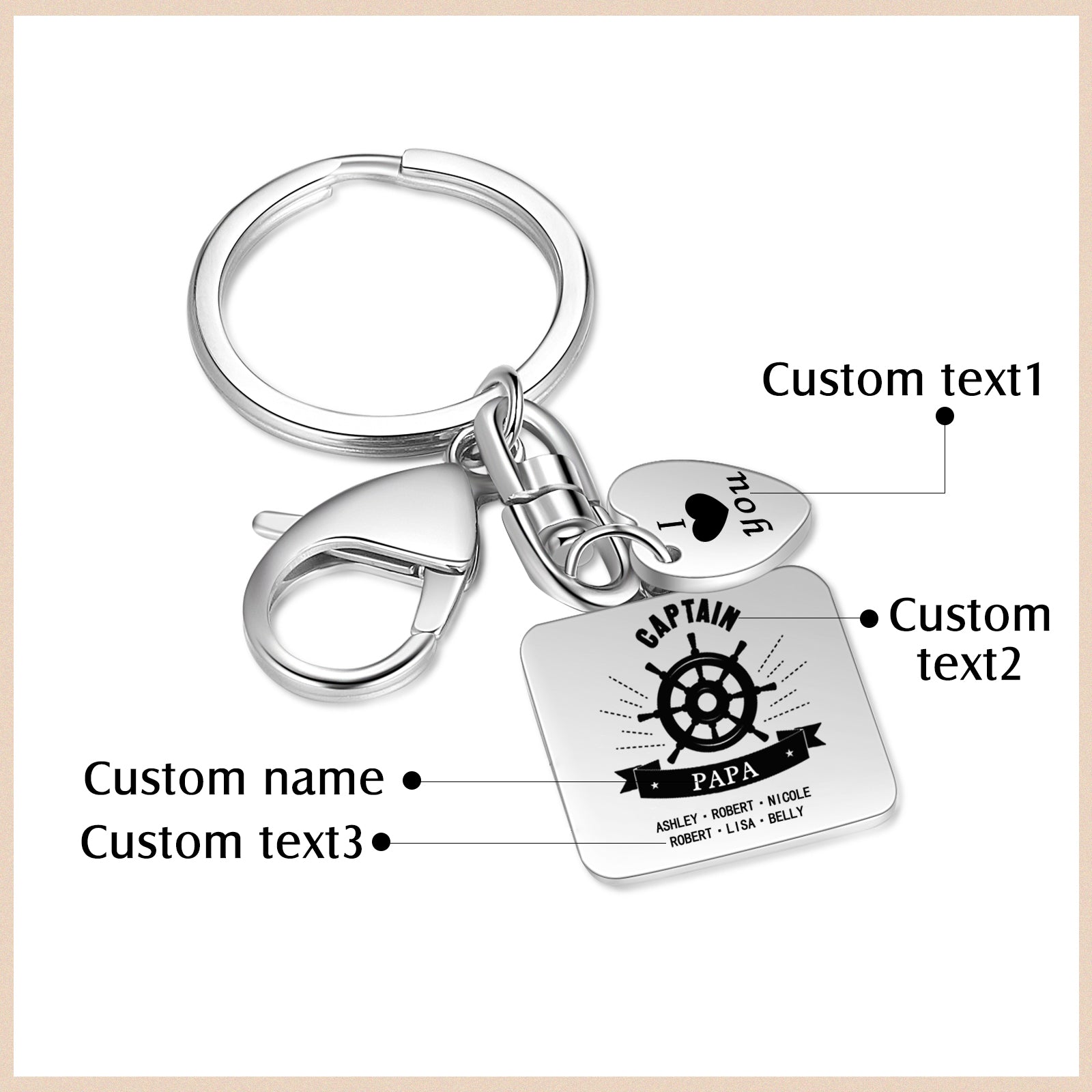 Custom Name Keychain