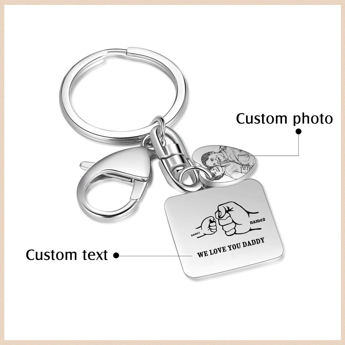 Custom Stainless Steel Keychain
