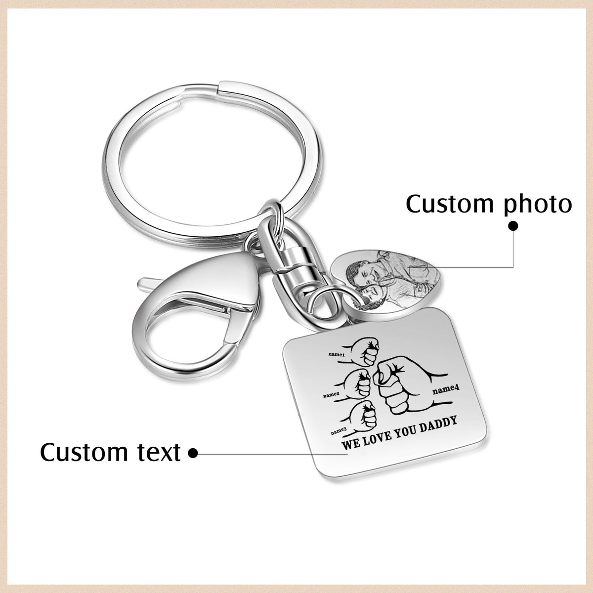 Custom Stainless Steel Keychain