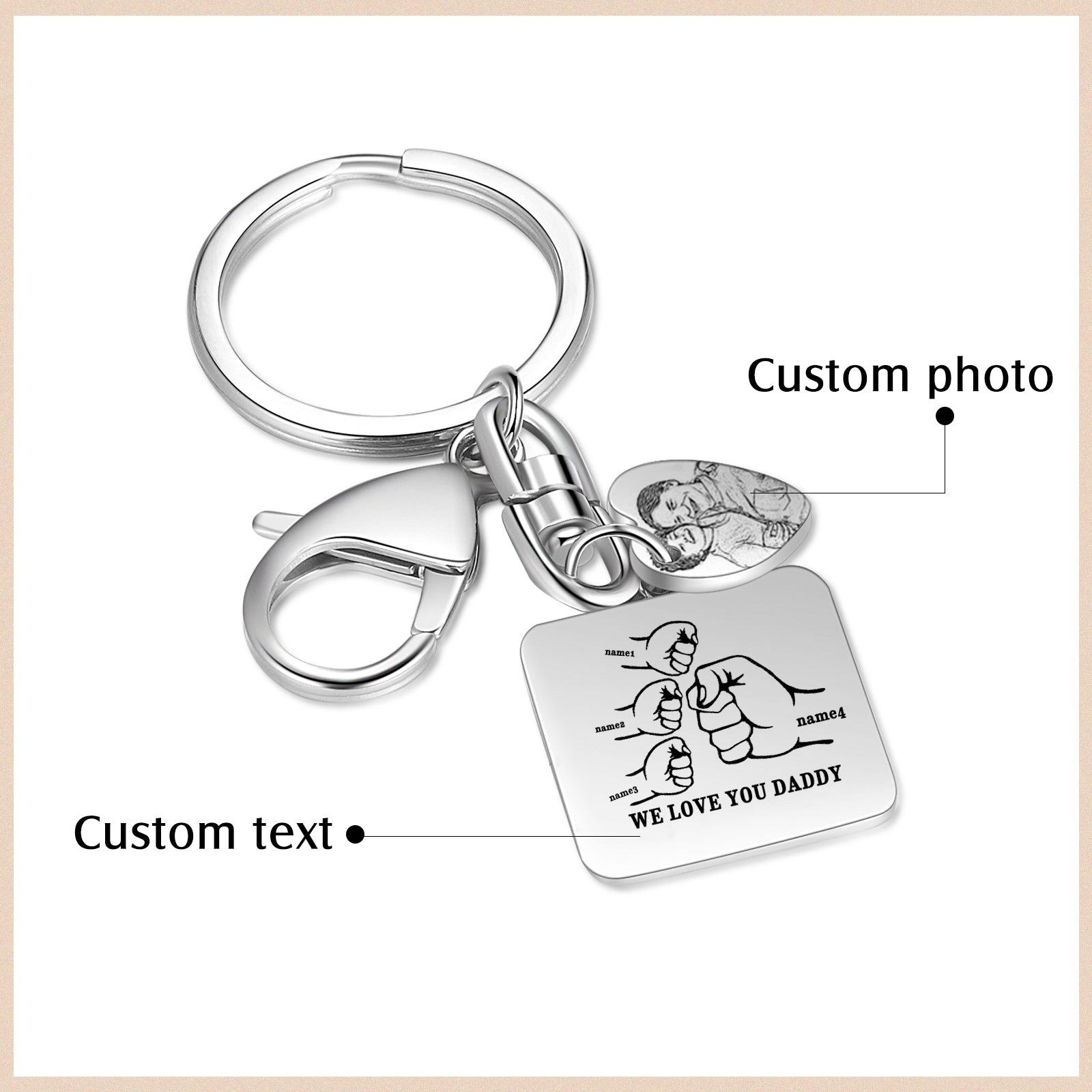 Custom Stainless Steel Keychain