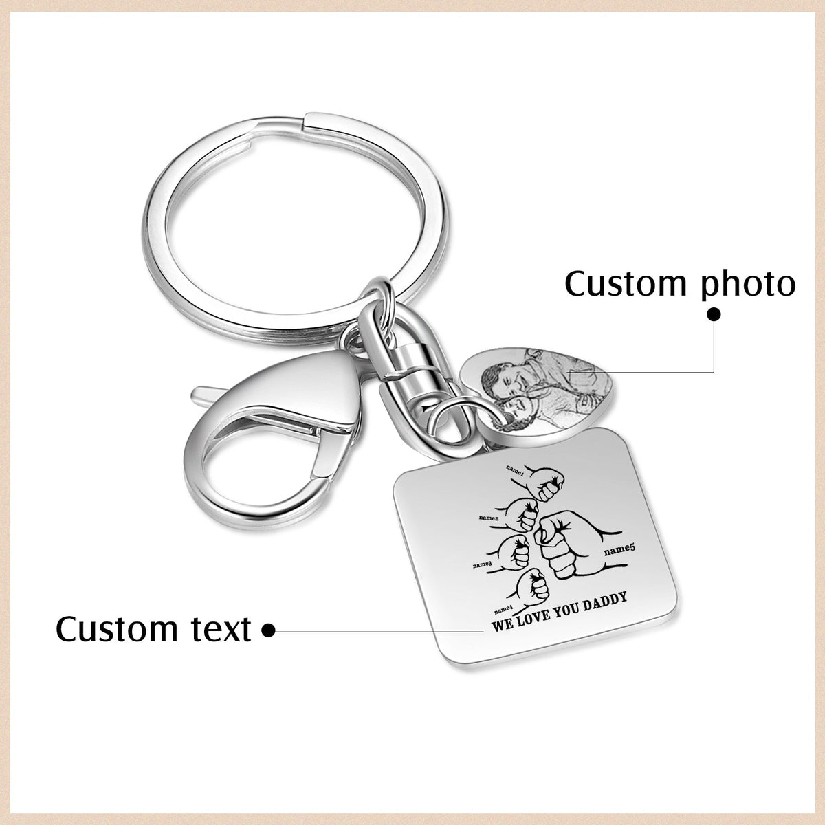 Custom Stainless Steel Keychain