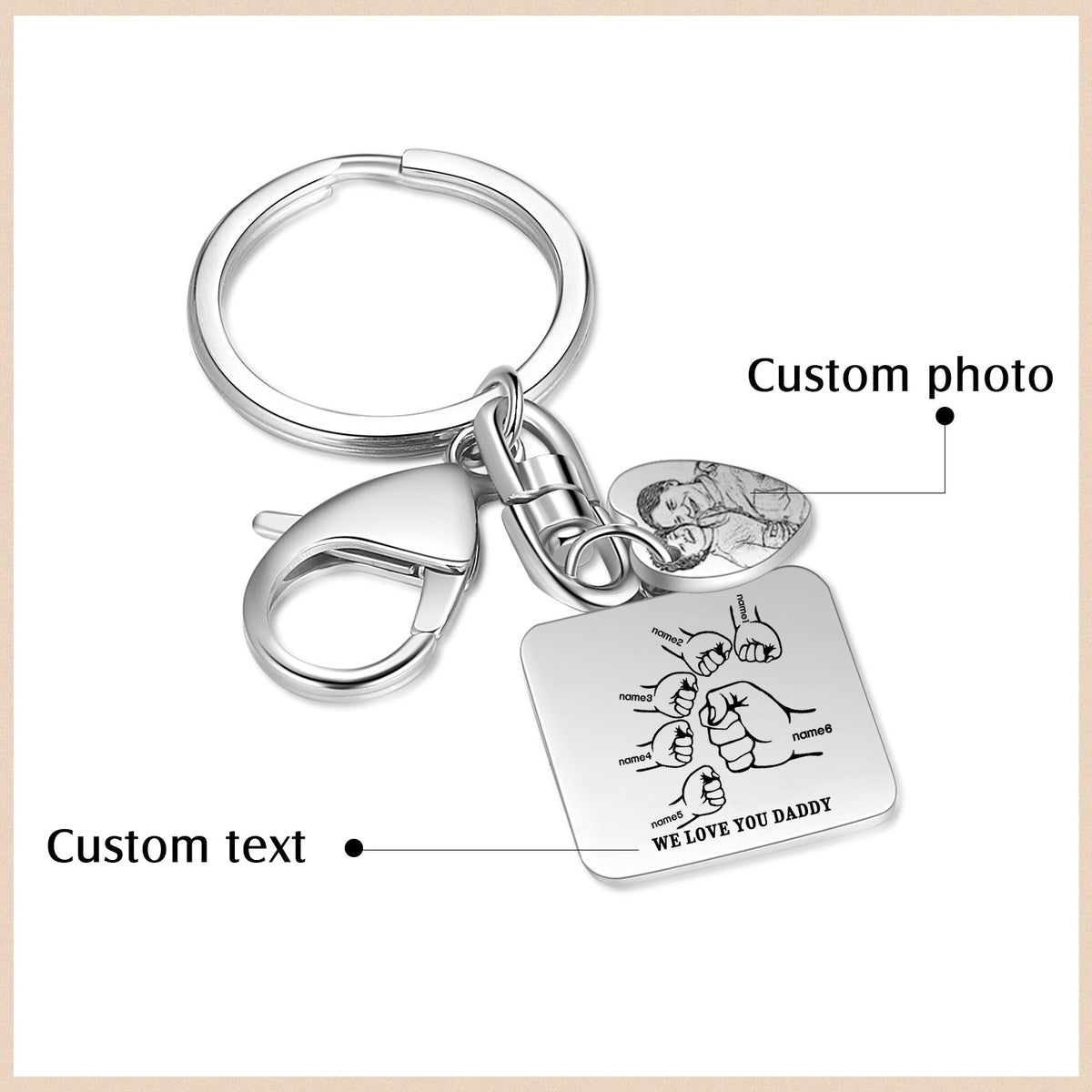 Custom Stainless Steel Keychain