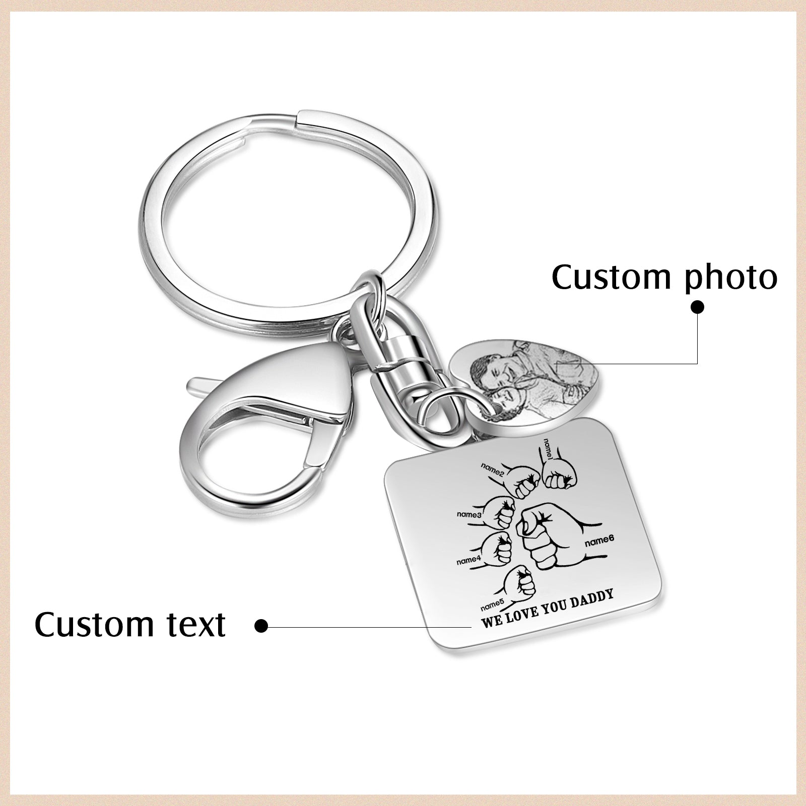 Custom Stainless Steel Keychain