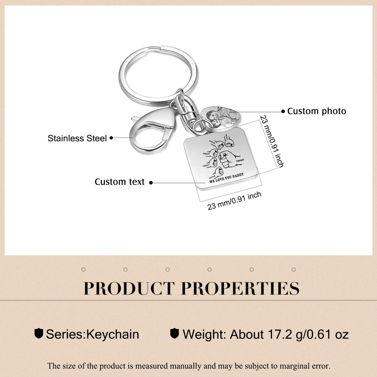 Custom Stainless Steel Keychain