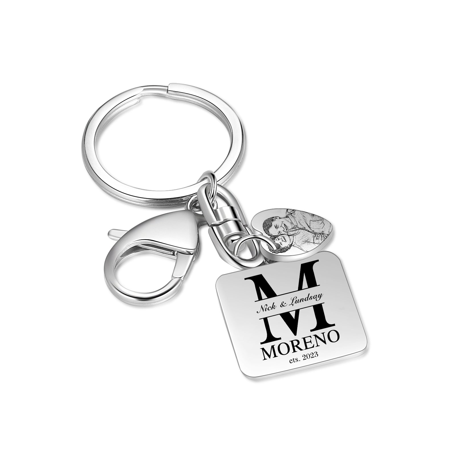 Personalized Name Stainless Steel Keychain