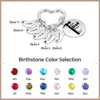 Custom Stainless Steel Keychain with Baby Feet