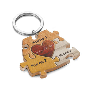 Custom Acrylic Puzzle Keychain