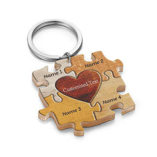 Custom Acrylic Puzzle Keychain