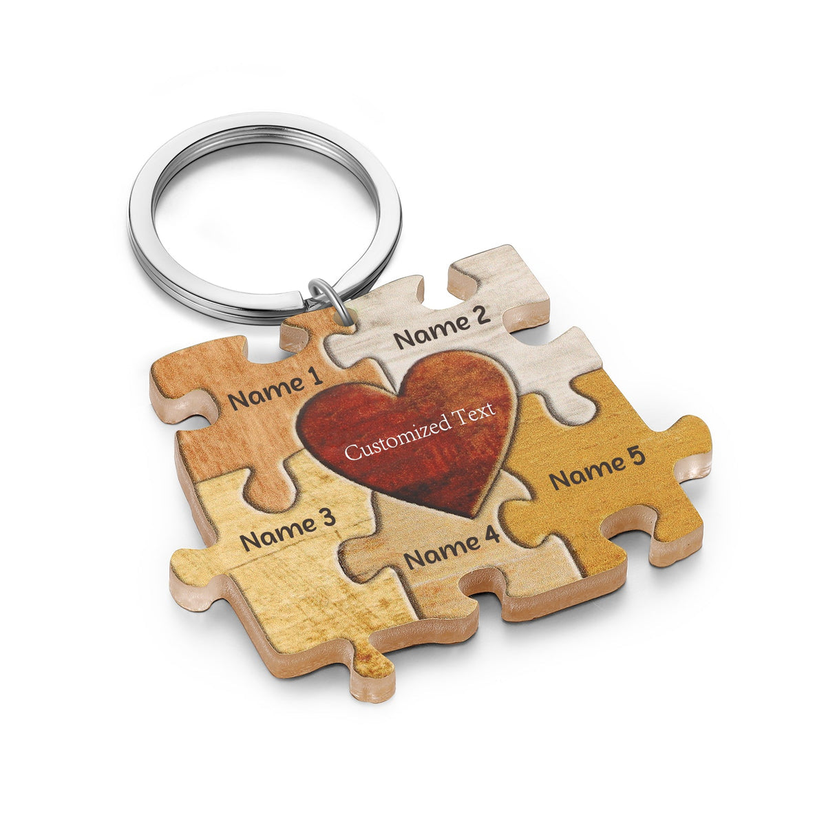 Custom Acrylic Puzzle Keychain