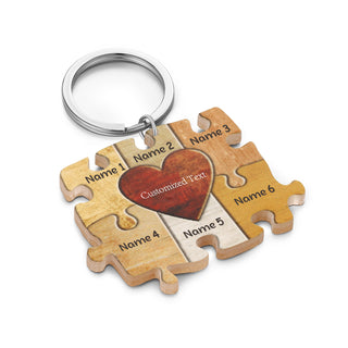 Custom Acrylic Puzzle Keychain