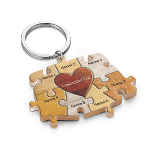 Custom Acrylic Puzzle Keychain
