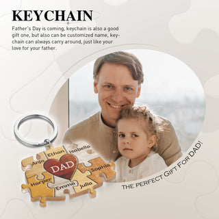 Custom Acrylic Puzzle Keychain