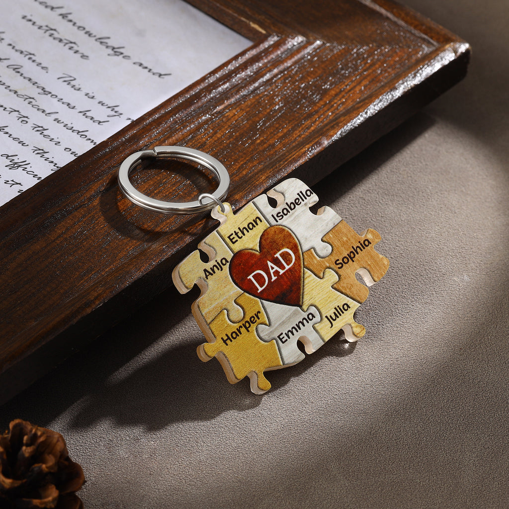Custom Acrylic Puzzle Keychain