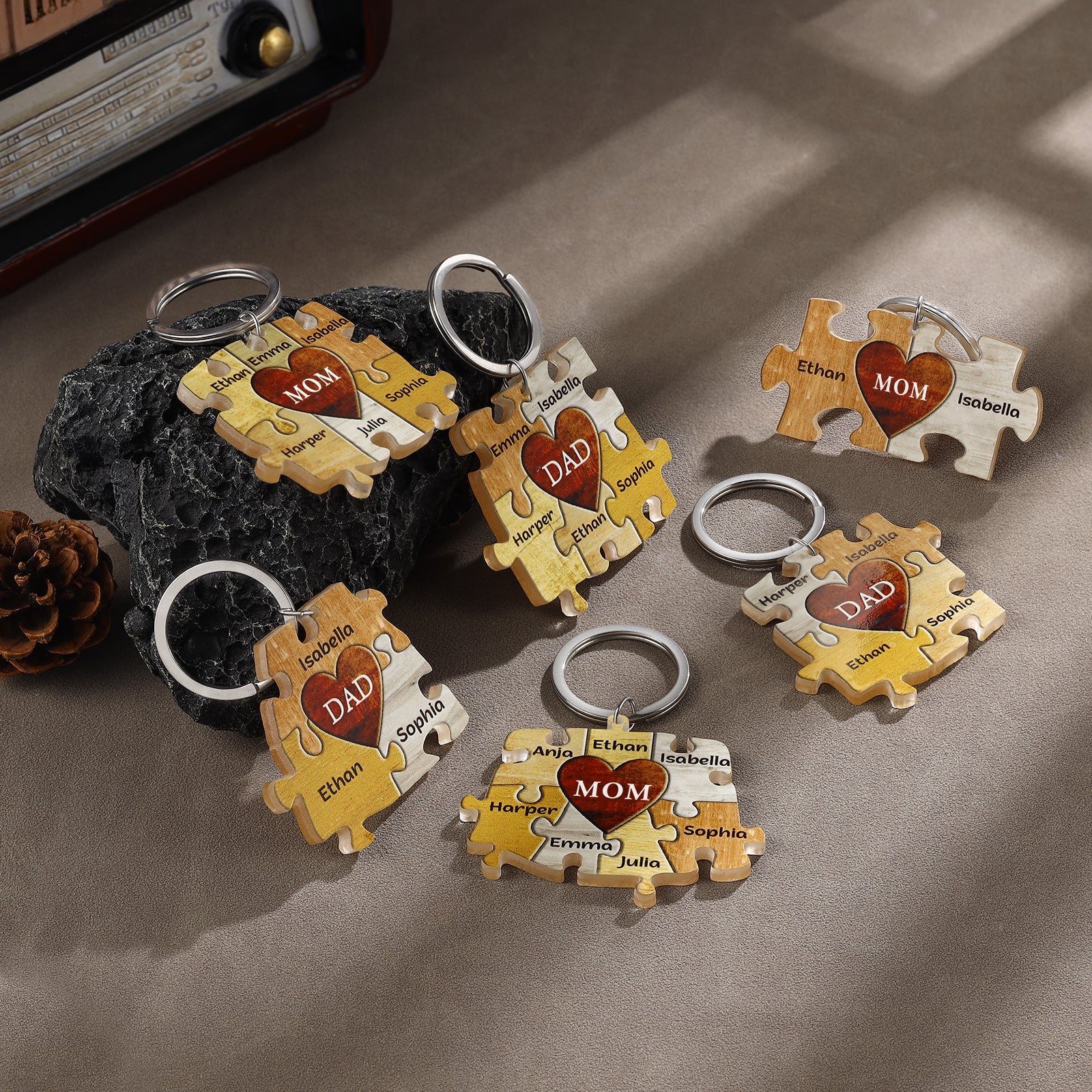 Custom Acrylic Puzzle Keychain