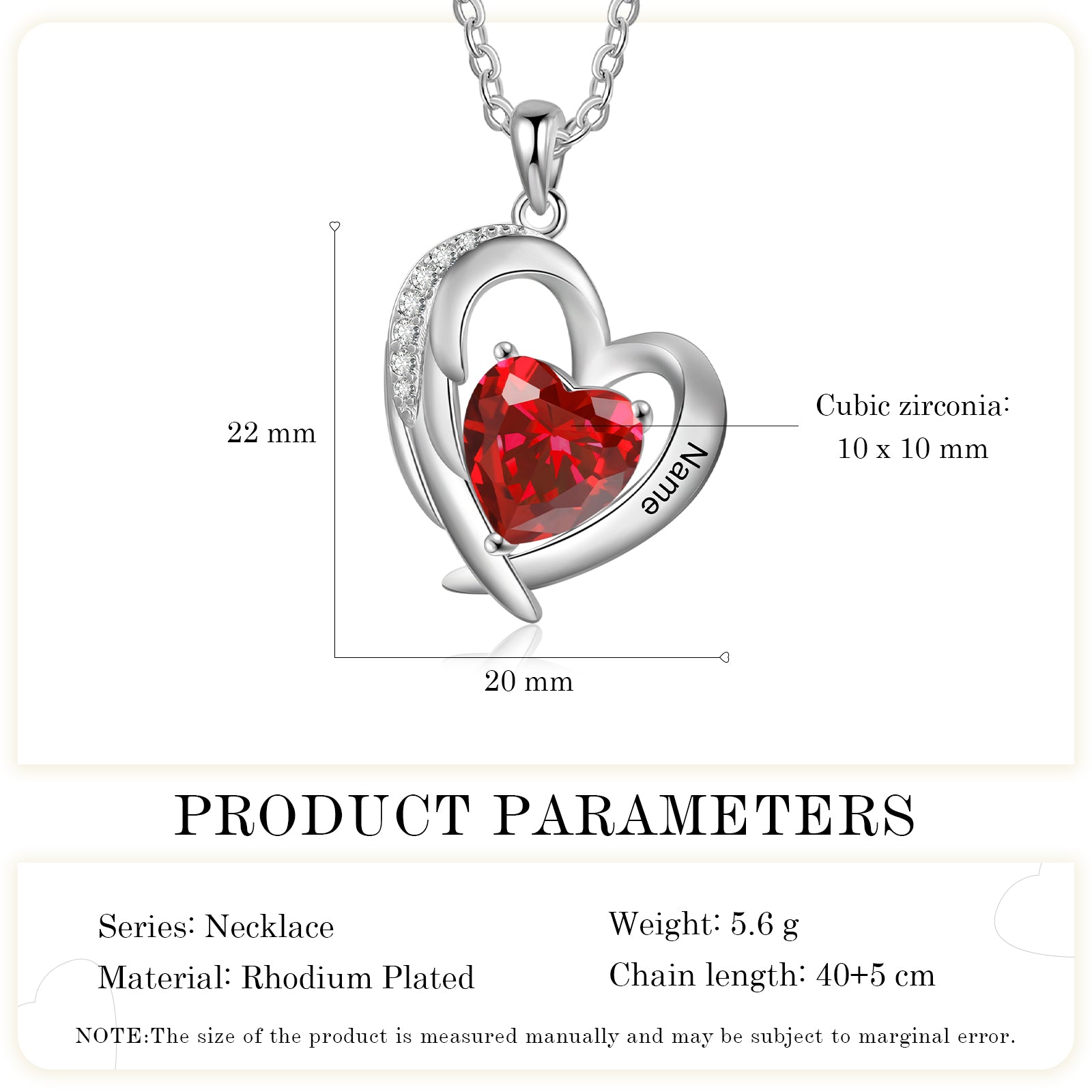 Custom Heart Necklace