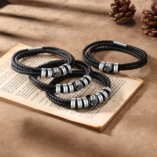 Custom Photo Leather Bracelet