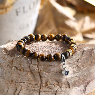 Personlized Photo Projection Tiger Eye Bracelet