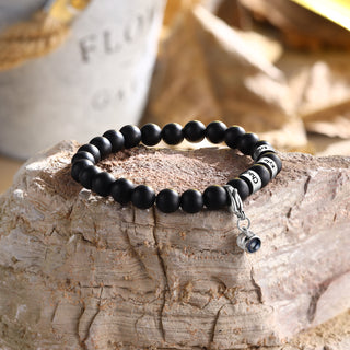 Custom Photo Projection Tiger Eye Bracelet
