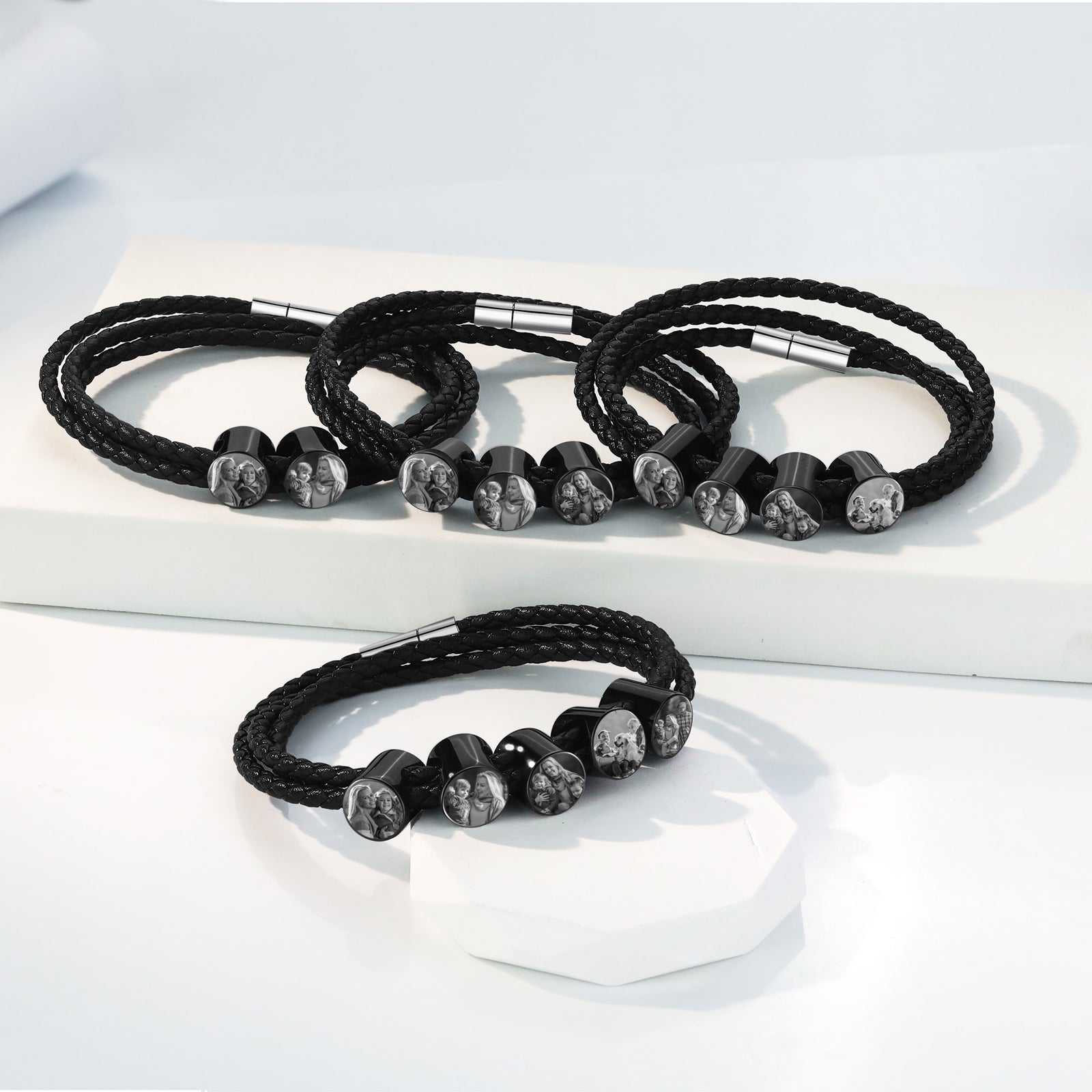 Custom Photo Leather Bracelet