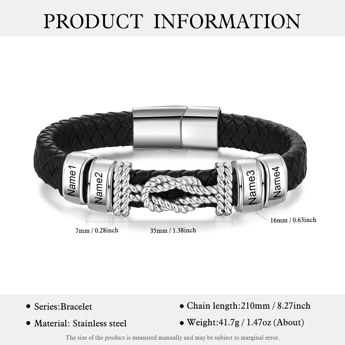 Custom Stainless Steel Men Bracelet
