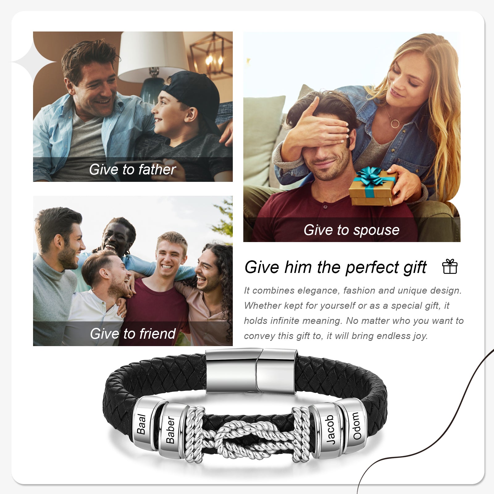 Custom Stainless Steel Men Bracelet