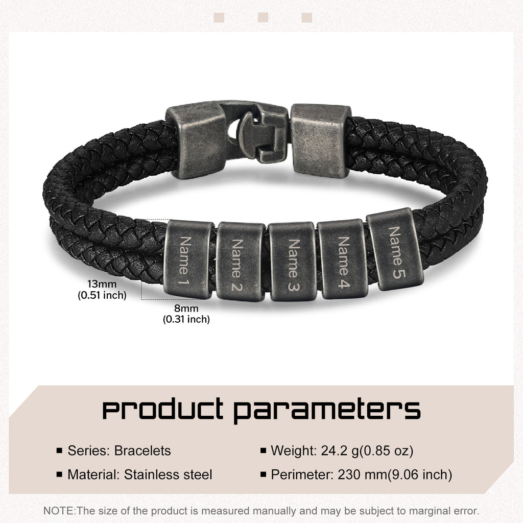 Custom Leather Bracelet