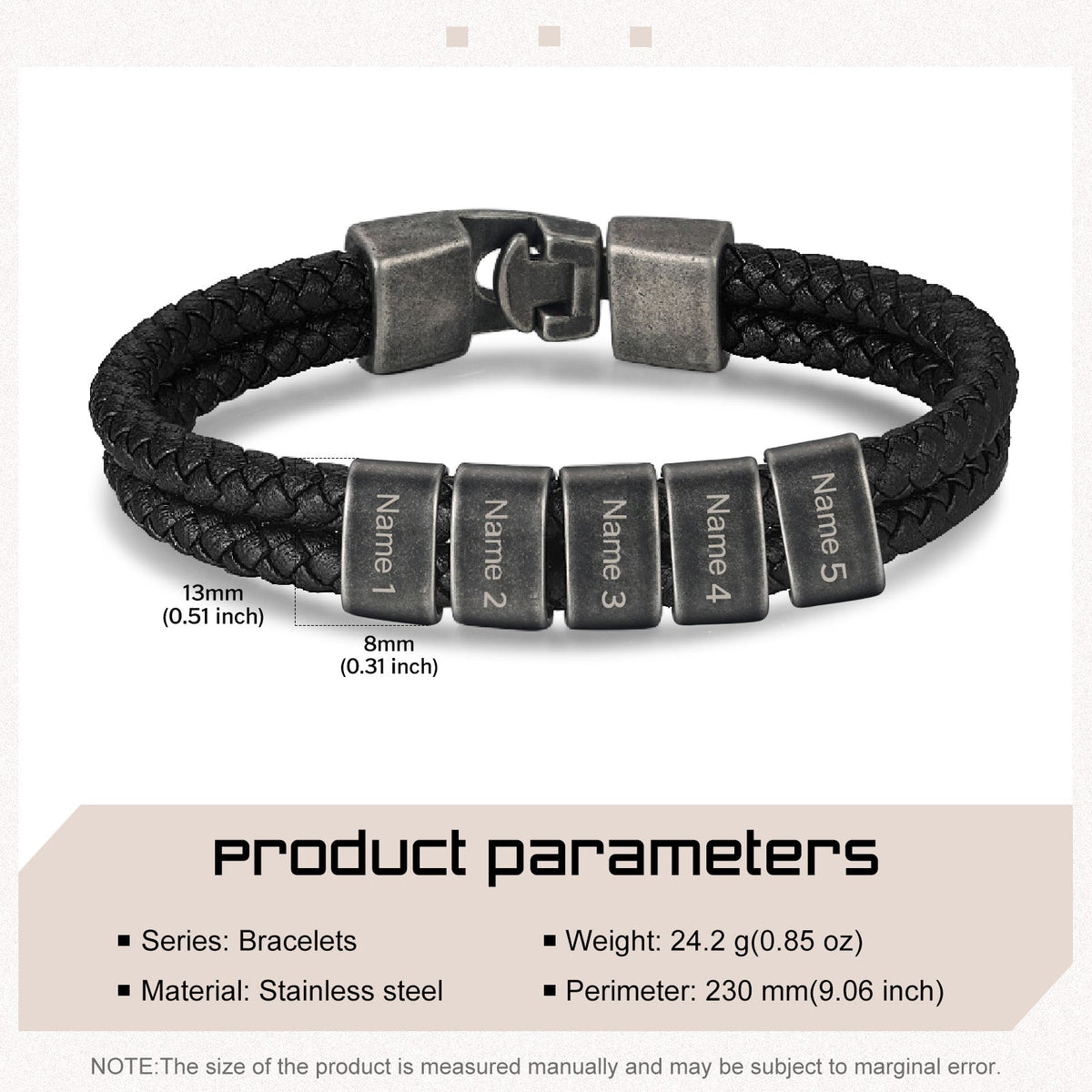 Custom Leather Bracelet