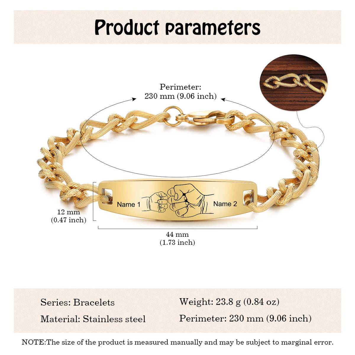 Custom Stainless Steel Bracelet