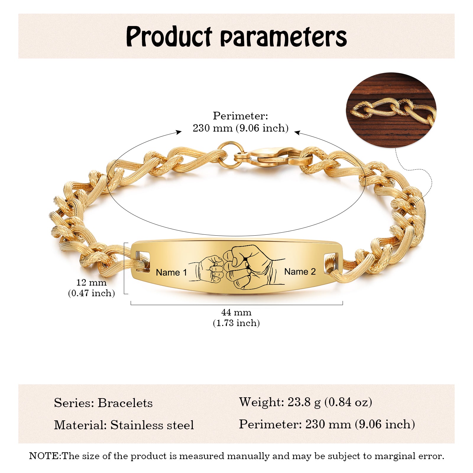 Custom Stainless Steel Bracelet