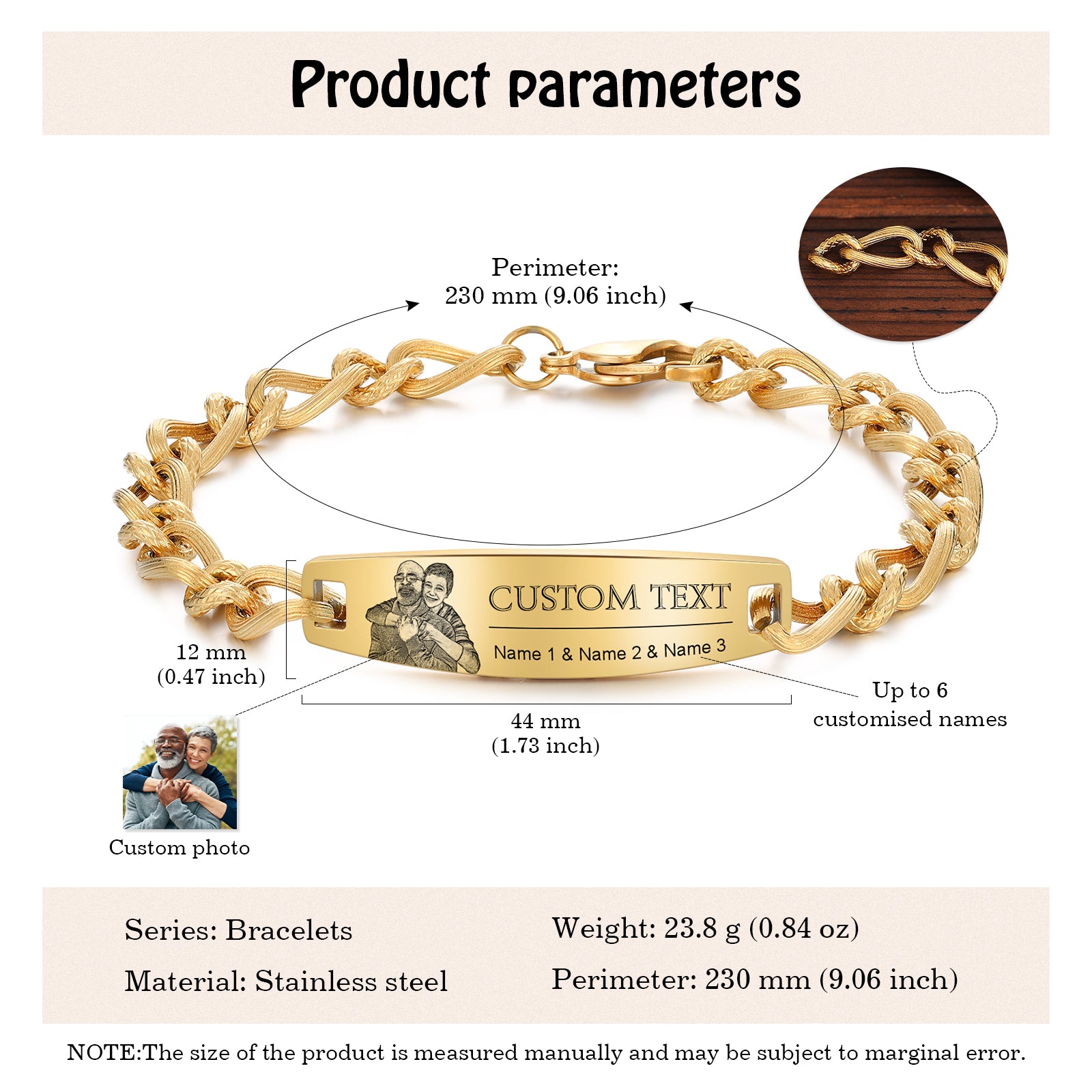 Custom Stainless Steel Bracelet