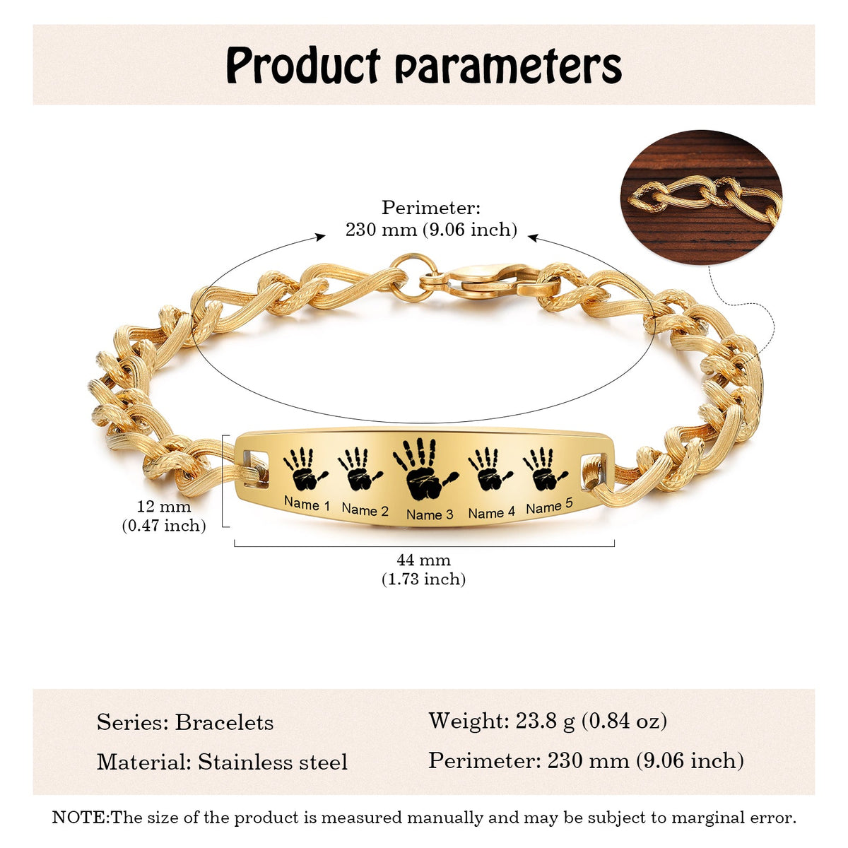 Custom Stainelss Steel Bracelet
